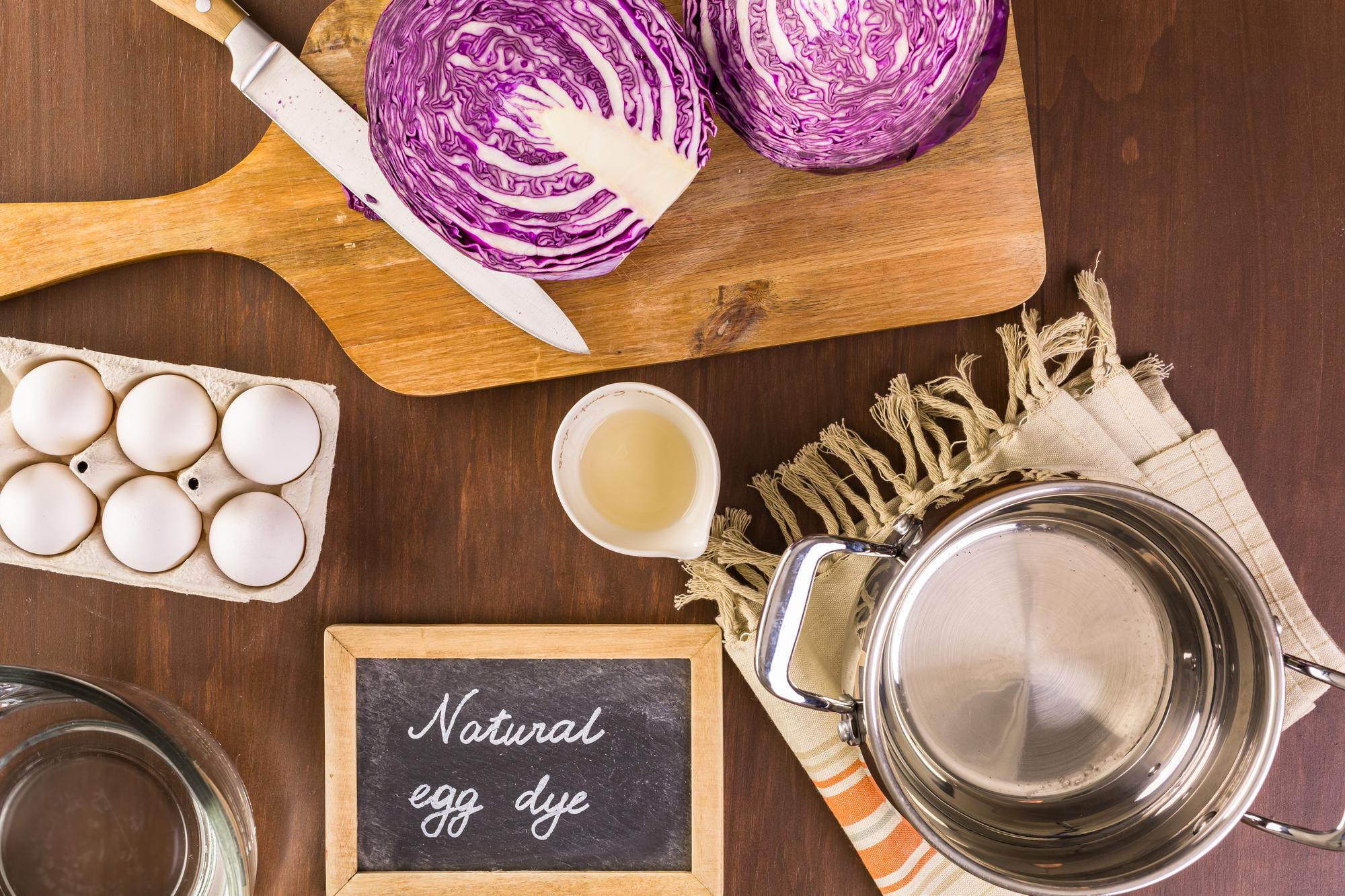 kitchen bench with annotated mise en place and labeled tools